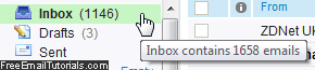 Count the number of read and unread email messages in Yahoo Mail inbox
