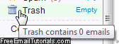 Emptied Yahoo Mail Trash with no email messages