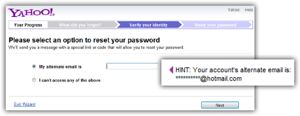 forgot password yahoo mail