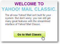 Stop using the beta and return to Yahoo Mail Classic