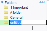 Choose a name for the folder you just created