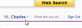 You are currently logged in to Yahoo