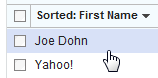 New contact added to the Yahoo Mail contact list!