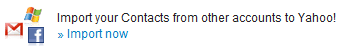 Import your Contacts from other accounts to Yahoo!