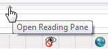 Open / show the Reading Pane in Yahoo Mail