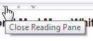Hide or close the Reading Pane