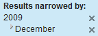 Filter emails by month and year