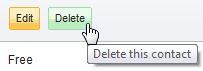 Click "Delete" to remove the selected contact
