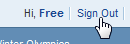 Sign out to clear your login information