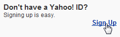 Sign up for a new Yahoo email address