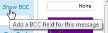 Add a BCC field for the current message in Yahoo Mail