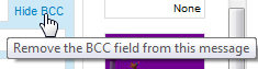 Hide the BCC field