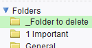 Remove or delete folders in Yahoo Mail