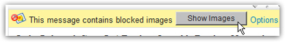 Show images inside a spam email (not recommended)