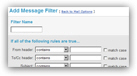 Mail filters (email rules)