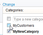 Remove a contact from a category