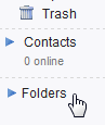 Access custom folders in Yahoo Mail