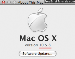 Apple Mac OS X version number minor version