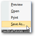 Save an attached Word document file from Outlook 2007