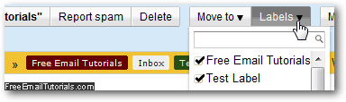 Remove labels from email messages in label view