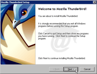 Welcome to Mozilla Thunderbird