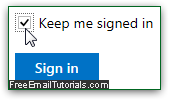 Automatically sign in to Hotmail / Outlook.com