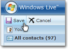 Save changes you made to your Hotmail contact