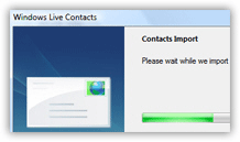Importing contacts into Windows Live Mail