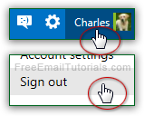 Manually sign out of your Hotmail account!