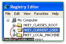 Navigate to Outlook Express address book in regedit