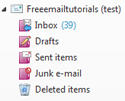 New email account setup in Windows Live Mail