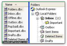 Outlook Express file location on your computer hard drive