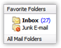 Using Favorite Folders in Outlook 2003