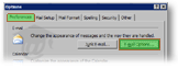 Outlook 2003 email options