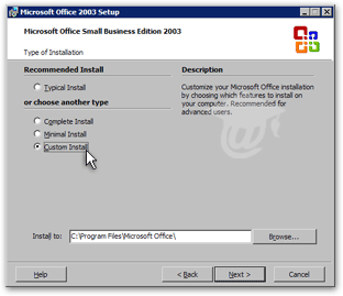 Installing Microsoft Outlook 2003