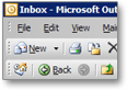 Outlook 2003's interface - big change from Outlook 2000