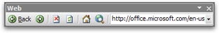 Outlook 2003's Web Toolbar