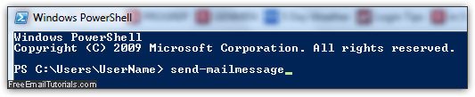 Send emails from command line in Windows
