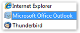 Choosing Outlook as the default mail handler in Windows Vista