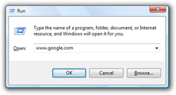 Testing the default browser in Windows Vista