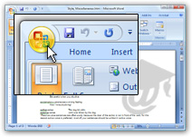 Microsoft Word 2007's Office Button