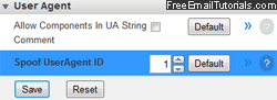 Customize user agent string Opera browser identification