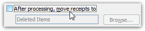Automatic filing of read receipts in Outlook 2007