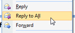 Outlook 2007 automatically picks the email account for replies and forwards