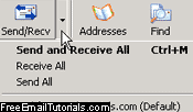 Send and receive email options in Outlook Express