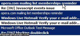 Select multiple email messages in Outlook Express