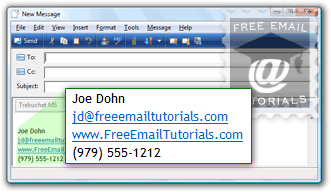 Testing your Windows Mail signature