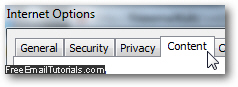 Access AutoComplete and password settings in Internet Explorer