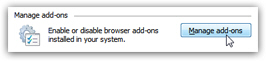 Access currently loaded add-ons and toolbars in Internet Explorer 8