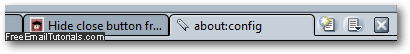 Only show one close button at the end of the tabs row